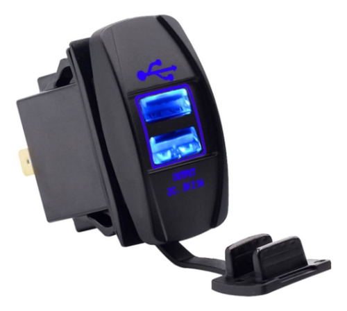 Cargador Usb Cuadrado 12-24 Vol