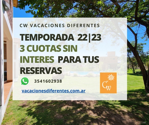 Imagen 4 de 23 de Complejo Cw De 3 Cabañas 4 A 6 Pax Carlos Paz Temporada 2023