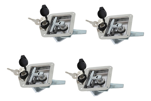 4 Piezas / Rv / Camper Bloqueo Plegable- Acero Inoxidable