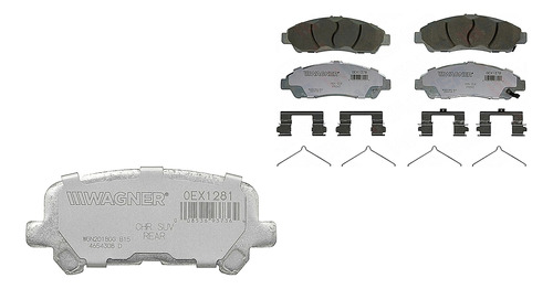 Jgo Completo Balatas Oex Wagner Honda Pilot 09/11