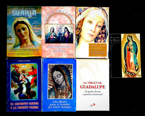 7 Libros Selectos Diferentes Sobre La Virgen Maria Guadalupe