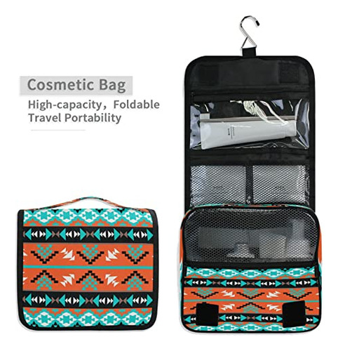 Neceser Étnico Geométrico Para Maquillaje Y Viaje