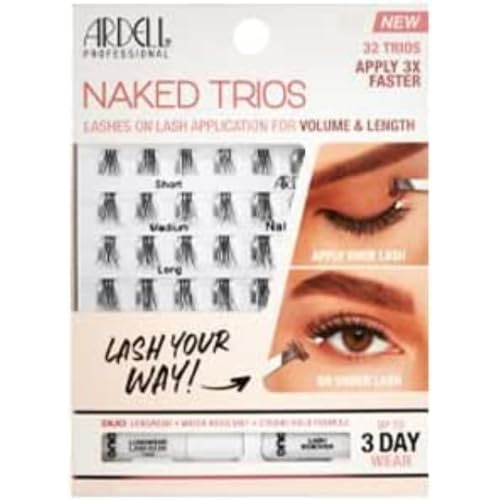 Ardell Kit De Tríos De Pestañas Desnudas