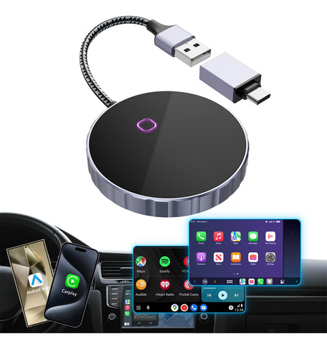 Adaptador Inalámbrico Carplay Actualizado  Y Adaptador Ina.