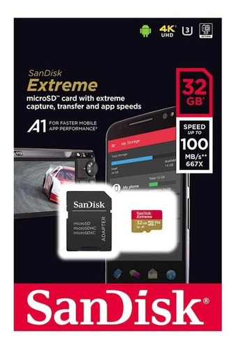 Cartão Microsd 32gb Sandisk Extreme P/ Gopro Sjcam Xiaomi