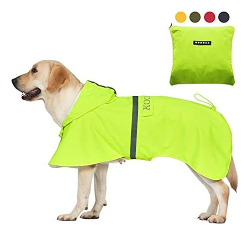 Koogal Chubasquero Para Perros Grandes Para Mascotas Poncho