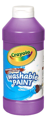 Crayola Pintura Lavable, Suministros De Pintura Morada, 16 O