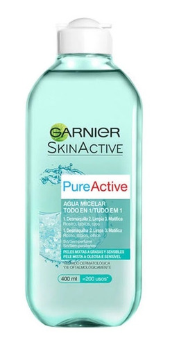 Agua Micelar Garnier Pure Active X 400 Ml