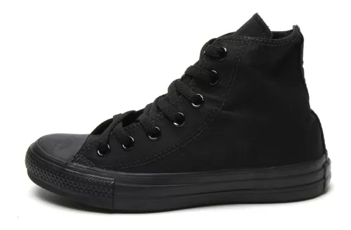 Tênis Cano Alto Converse Chuck Taylor All Star Monochrome HI Preto