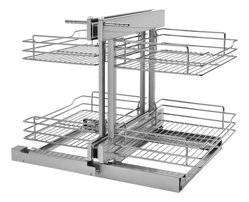 Rev-a-shelf Organizador De Estante Extraible De Doble Nivel