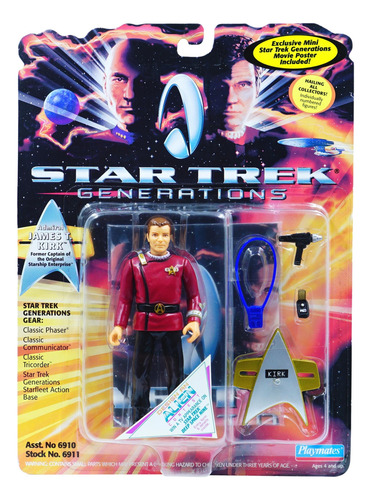 Star Trek Generations Admiral James T Kirk 1994 Edition