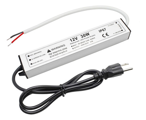 Fuente De Alimentación Led 30 W 12 V Ip67 Impermeable