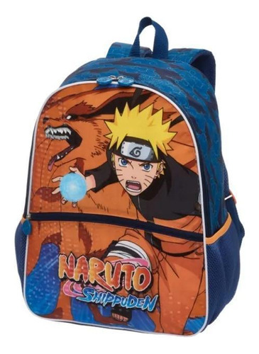 Kit Mochila Naruto Kurama Costas E Lancheira