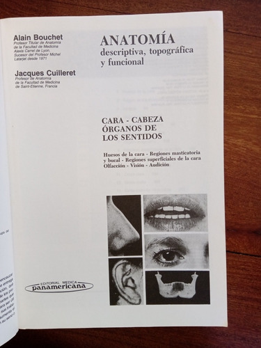 Imagen 2 de 3 de Anatomía Cara Cabeza Órganos Sentidos - Bouchet / Cuilleret