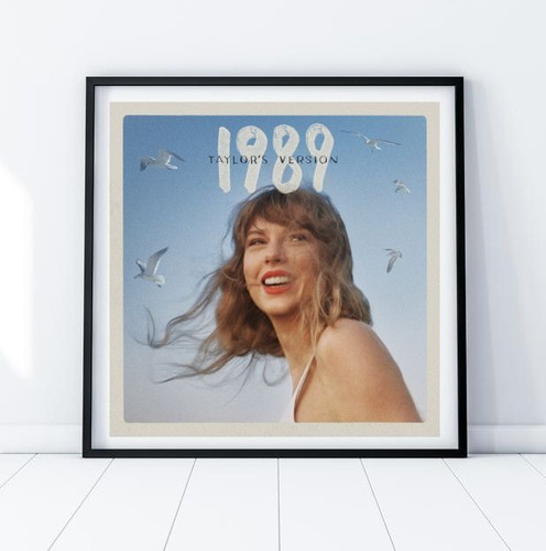 Cuadro Taylor Swift 20x20cm C/ Marco Vidrio Disco 1989