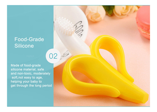 Banana Teether Hand Catch Ball Baby Bite Music Deer 3d