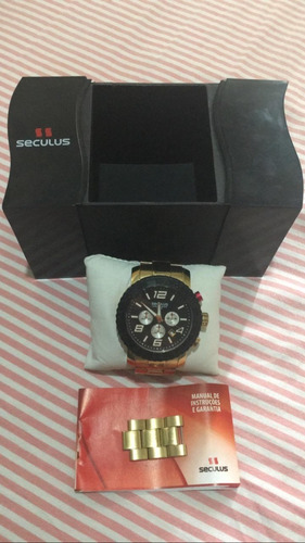 Relógio Seculus Dourado