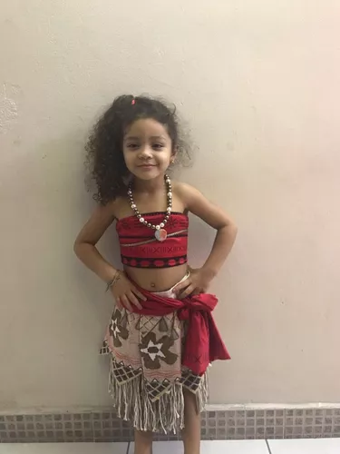 Fantasia Moana Infantil Luxo 4 Peças - 2 Anos no Shoptime