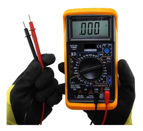 Imagen 6 de 10 de Tester Digital M890g Multimetro Capacimetro Temp Frecuencia