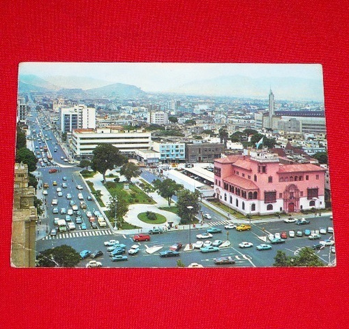 Antigua Postal Av 28 D Julio Embajada Argentina Estadio Lima