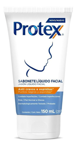 Sabonete Líquido Facial Protex Anti Cravos E Espinhas 150ml