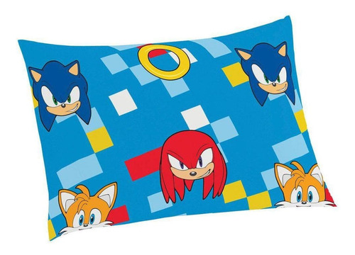 Imagem 1 de 2 de Fronha Do Sonic Infantil