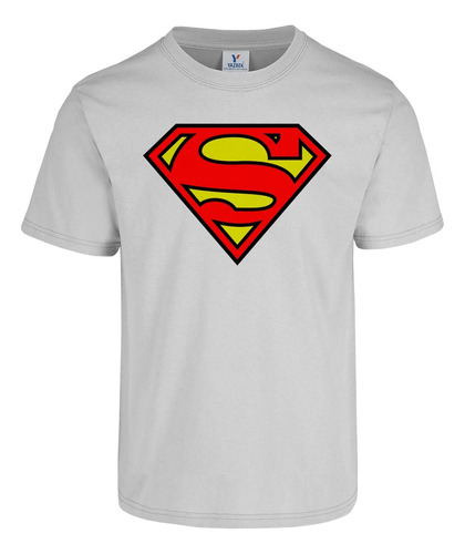 Playera Logo Superman Clasico Vintage Colores