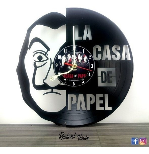 Reloj De Vinilo La Casa De Papel Regalos Decoracion 