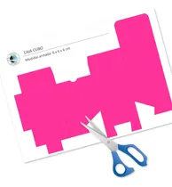 Comprar Kit Imprimible Molde Caja Cubo Cuadrada Editable Power Point