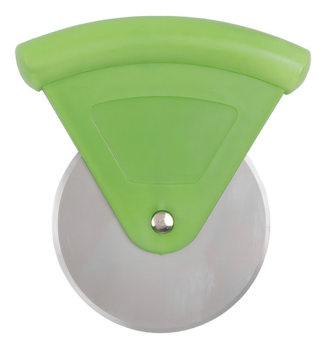 Corta Pizza Rueda Acero Inoxidable 11.5 Cm Color Verde
