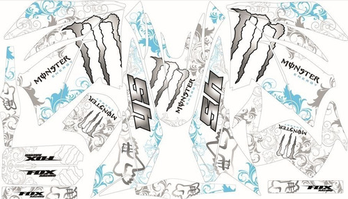 Stickers, Calca, Vinil, Para Moto Yamaha R3 Azul Mod-163