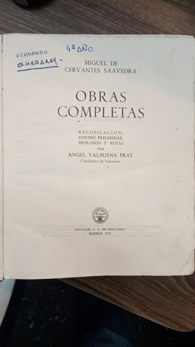 Obras Completas - Miguel De Cervantes