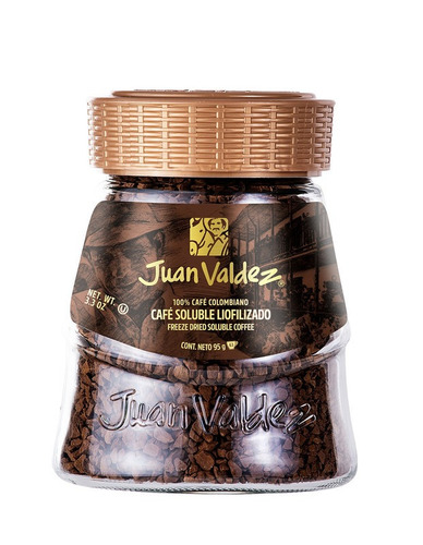 Imagen 1 de 1 de Café instantáneo clásico Juan Valdez Liofilizado frasco 95 g
