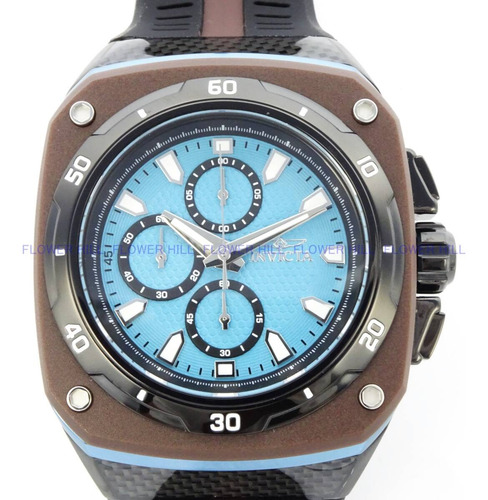 Deportivo Reloj Invicta Speedway 46106 Hombre Tiempo Exacto Negro Cafe / Azul Cielo Azul Acero (Reacondicionado)
