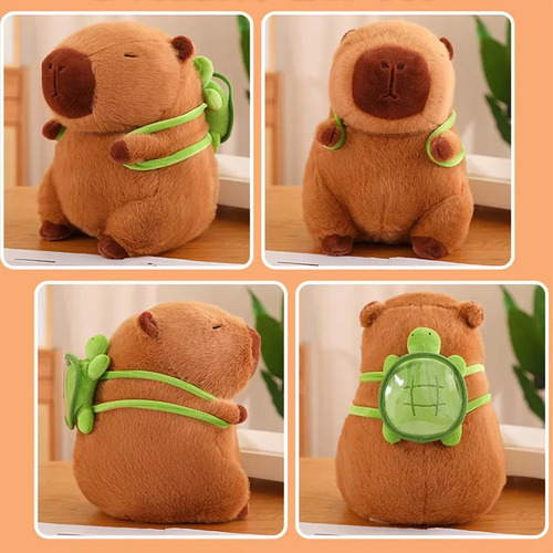 Lindo Muñeco De Peluche De Capibara, Regalo De Cumpleaños,