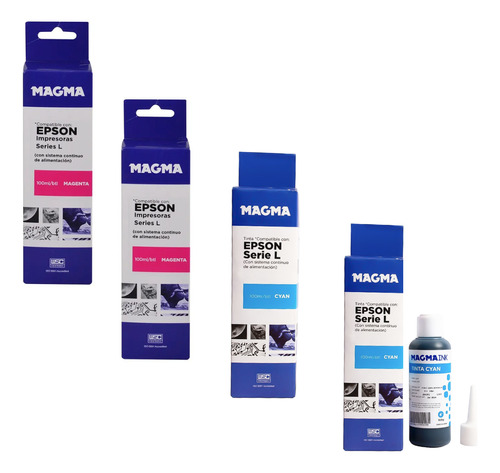 Pack Tinta Premium Comprasclick Compatible Con Epson 400ml 