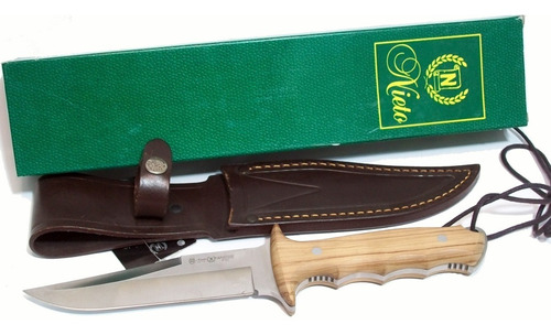 Cuchillo Nieto Apache 14.5cm Caza Pesca Cuero