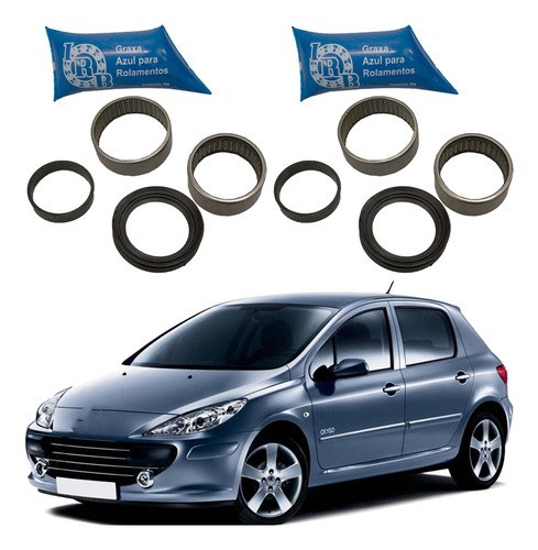 Kit Rolamento Traseiro Do Braço Oscilante Peugeot 307 2003..