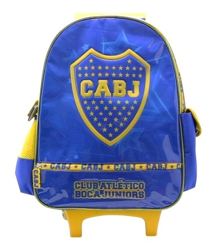 Mochila Boca Juniors 16 PuLG C/carro Escolar Cresko Legitima