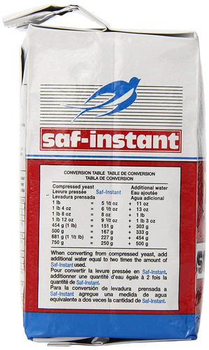 La Levadura Lesaffre Saf-instantánea, Rojo, 2 Libra