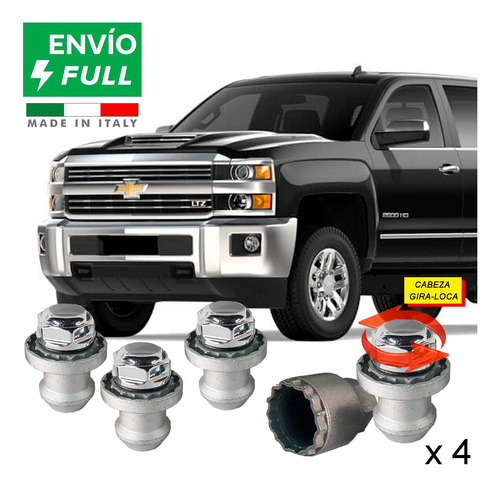 Tuercas Seguridad 14x1.5mm Chevrolet Silverado 2500 2001-24 