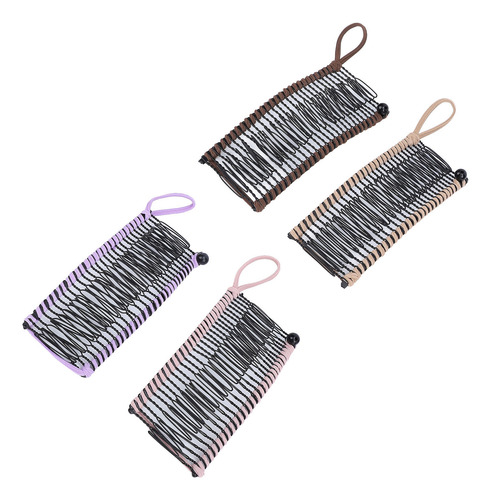 Peines Elásticos Clincher, 4 Piezas, Pinzas Para El Pelo Tip