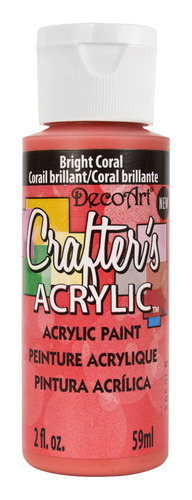 Decoart Dca137-3 Crafter's - Pintura Acrílica, 2 Onzas, Cora