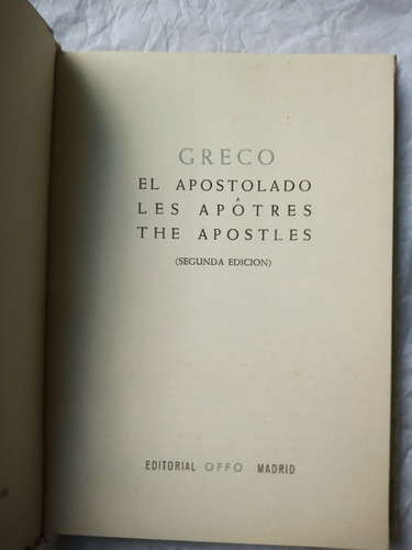 El Apostolado. Greco. (Usado)