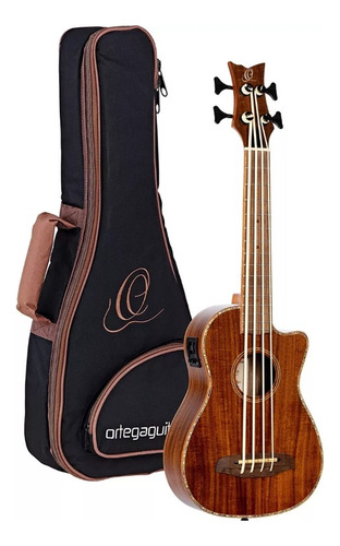 Ukubass Electroacustico Tapa Solida Ortega Guitars Con Funda