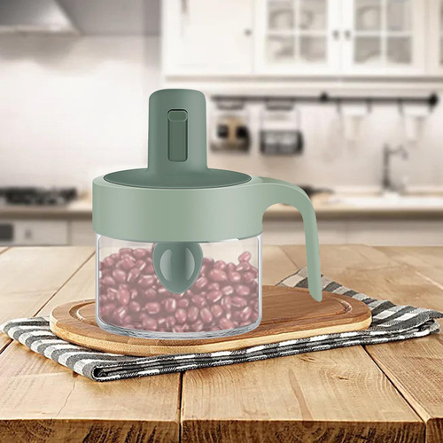 Tarro De Condimento Para El Hogar, Contenedor De Verde
