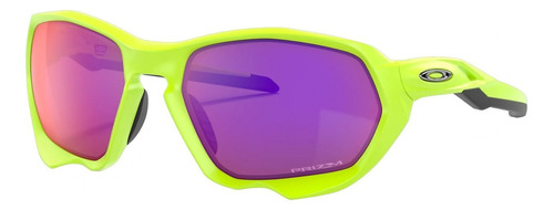 Gafas Oakley Plazma Oo9019-0459 Color Verde Lima Lente Violeta Diseño Deportivo