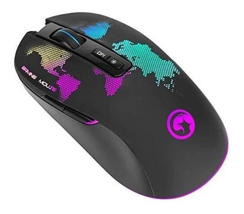 Mouse Óptico Gaming Marvo M422 Scorpion 6400 Dpi. Color Negro