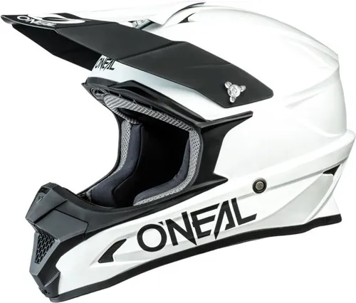 Casco Oneal 1 Series Solid Blanco Motocross Enduro