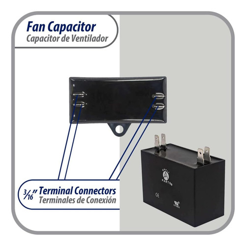 Condensador De Ventilador Appli Parts 2,5 Mfd (microfaradios